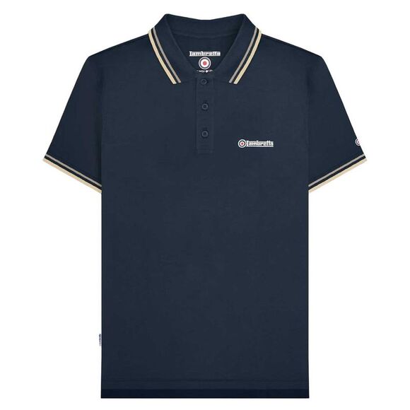 Lambretta Other - Lambretta Mens SS25 Twin Tip Polo Shirt / Navy/Cinder